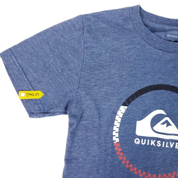SOLD Quiksilver Boys Short Sleeve Graphic Tee T-Shirt - Picture 9 of 10
